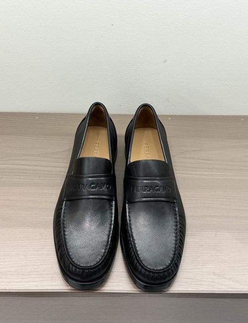 Ferragamo Genuine Leather Casual Loafers