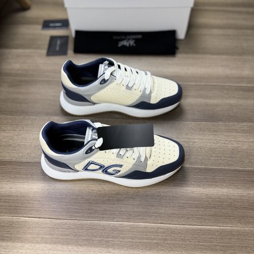 Dolce & Gabbana DG Nappa Leather Sneakers With Brand Totem