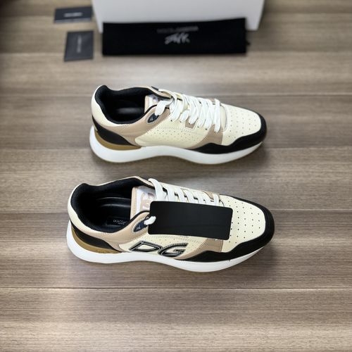 Dolce & Gabbana DG Nappa Leather Sneakers With Brand Totem