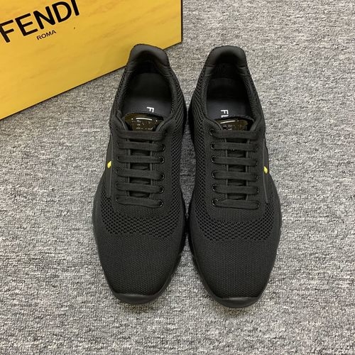 Fendi Monster Print Knit Casual Shoes