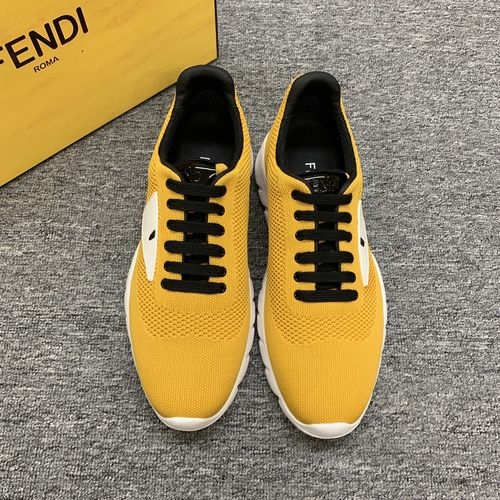Fendi Monster Print Knit Casual Shoes