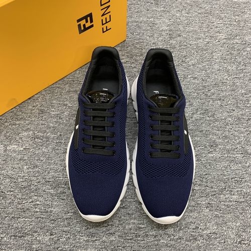 Fendi Monster Print Knit Casual Shoes