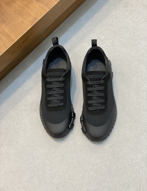 Hermes Bouncing Sneakers With Leather Mesh Upper