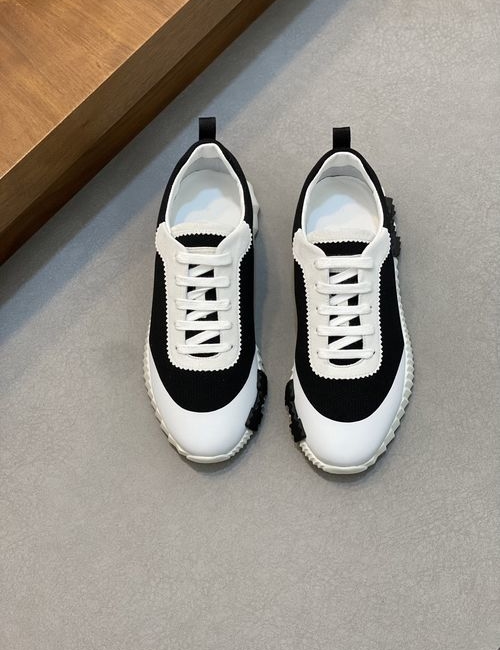 Hermes Bouncing Sneakers With Leather Mesh Upper