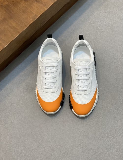 Hermes Bouncing Sneakers With Leather Mesh Upper
