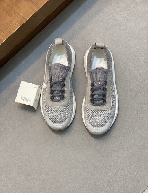 Brunello Cucinelli BC Knit Sneakers With TPU Lightweight Sole