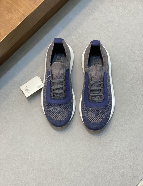 Brunello Cucinelli BC Knit Sneakers With TPU Lightweight Sole