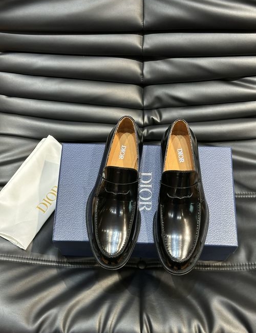 Christian Dior CD Top Grain Leather Sole Dress Shoes