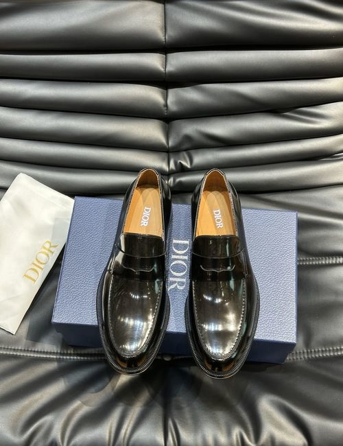 Christian Dior CD Top Grain Leather Sole Dress Shoes