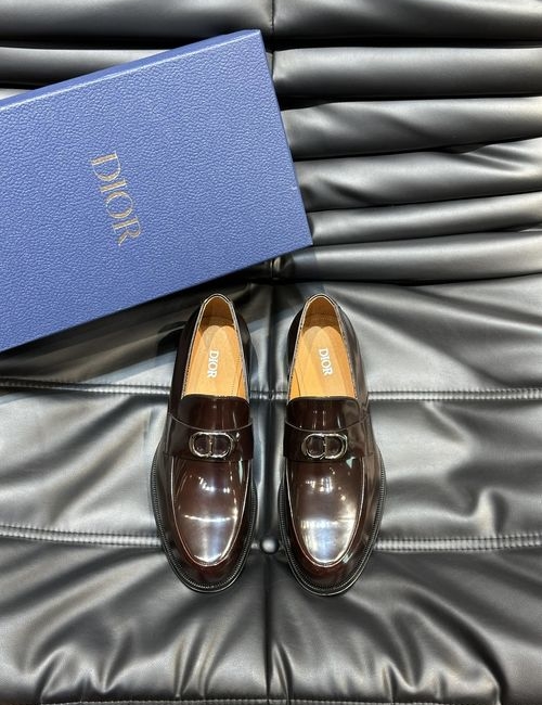 Christian Dior CD Top Grain Leather Sole Dress Shoes