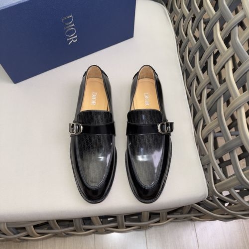Christian Dior CD Calfskin Derby Shoes With Brand Embossing