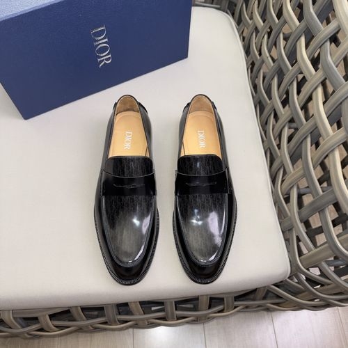 Christian Dior CD Calfskin Derby Shoes With Brand Embossing