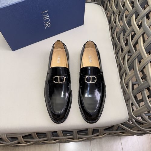 Christian Dior CD Calfskin Derby Shoes With Brand Embossing