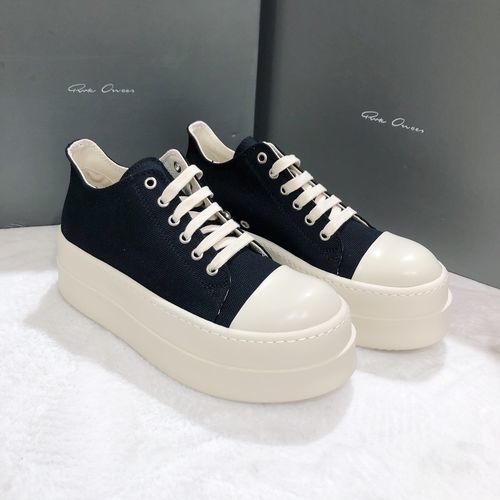 Rick Owens Rick Owens Washed Canvas Sneakers