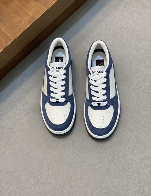 Chanel Suede Color-block Casual Sneakers