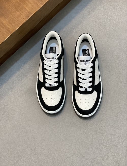Chanel Suede Color-block Casual Sneakers