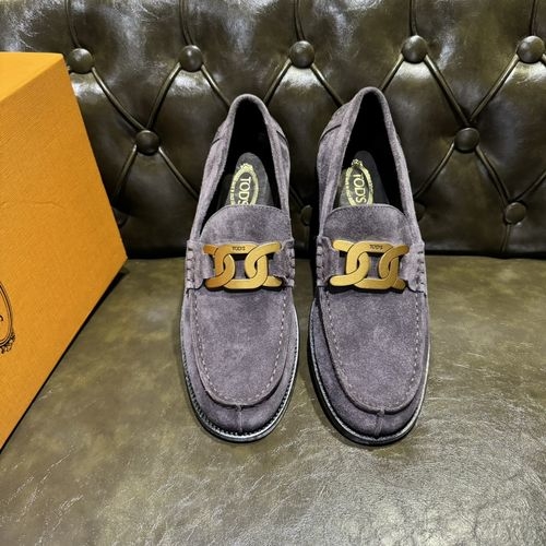 Tods Suede Leather Casual Leather Shoes