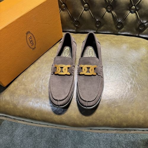 Tods Suede Leather Casual Leather Shoes