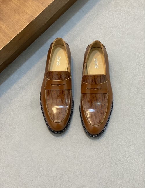 Christian Dior CD Calfskin Leather Sole Dress Shoes