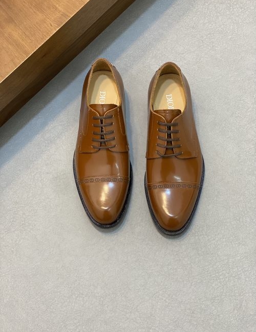 Christian Dior CD Calfskin Leather Sole Dress Shoes