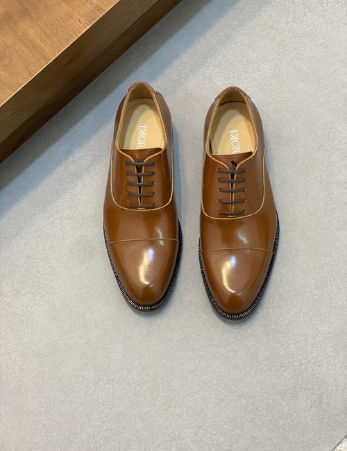 Christian Dior CD Calfskin Leather Sole Dress Shoes