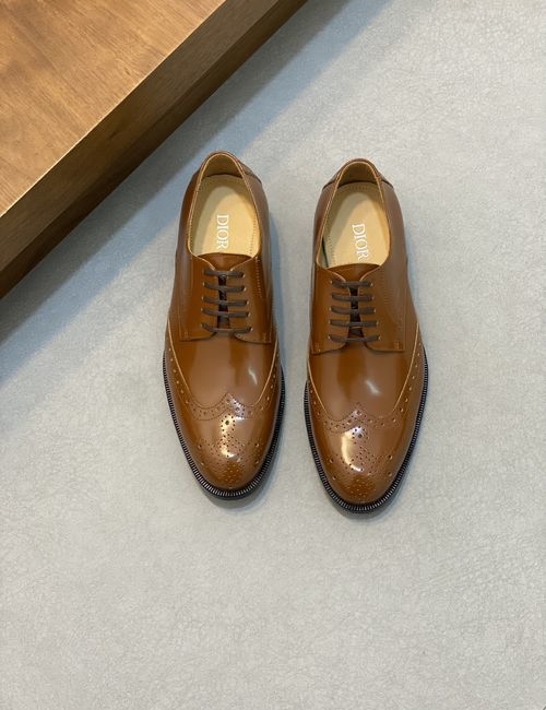 Christian Dior CD Calfskin Leather Sole Dress Shoes