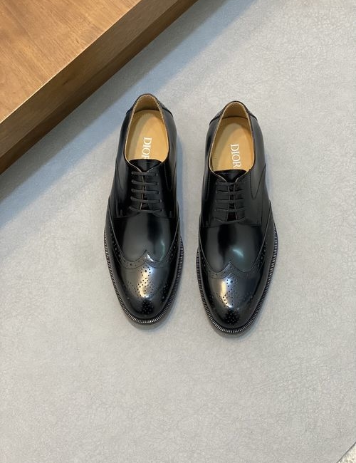 Christian Dior CD Calfskin Leather Sole Dress Shoes