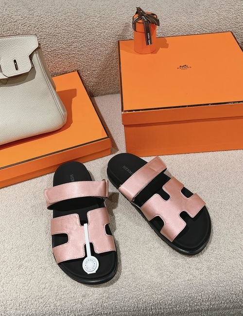 Hermes Chypre Slippers With Comfortable Soft Insole