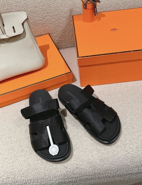 Hermes Chypre Slippers With Comfortable Soft Insole