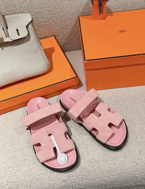 Hermes Chypre Slippers With Comfortable Soft Insole