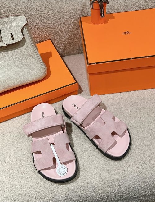 Hermes Classic Suede TPU Sole Slippers