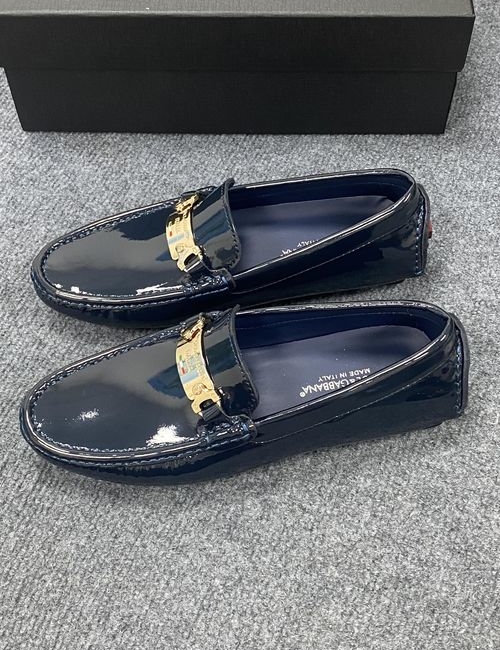 Dolce & Gabbana DG Leather Casual Loafers With Rubber Sole