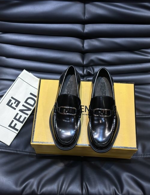 Fendi Calfskin Leather Dress Shoes