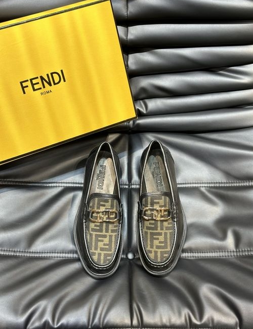 Fendi Calfskin Leather Dress Shoes