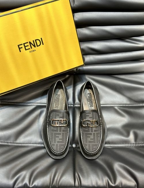 Fendi Calfskin Leather Dress Shoes