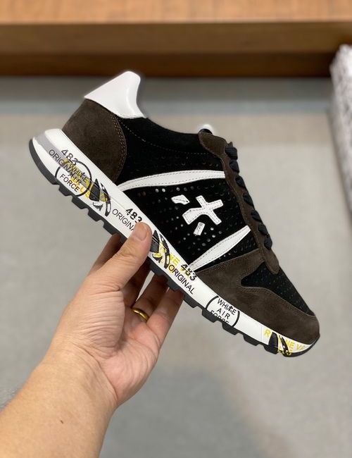 Premiata Nappa Cow Leather Shoes With Fur Lining