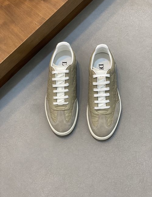 Christian Dior CD B01 Suede Logo Embossed Casual Sneakers