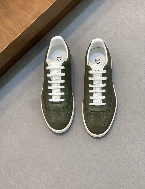 Christian Dior CD B01 Suede Logo Embossed Casual Sneakers