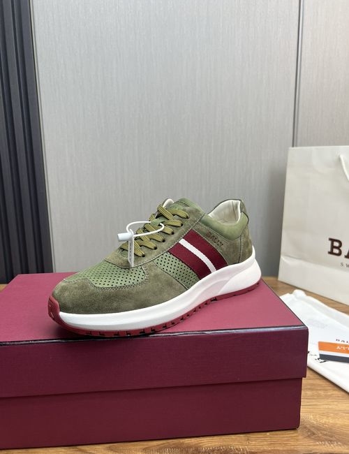 Bally Perforated Leather Sneakers With Foam Sole