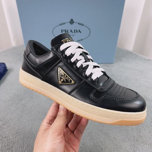 Prada Full-grain Cowhide Rubber Sole Shoes