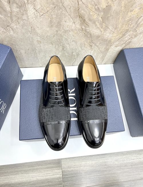 Christian Dior CD Formal Shoes Full-grain Cowhide Upper