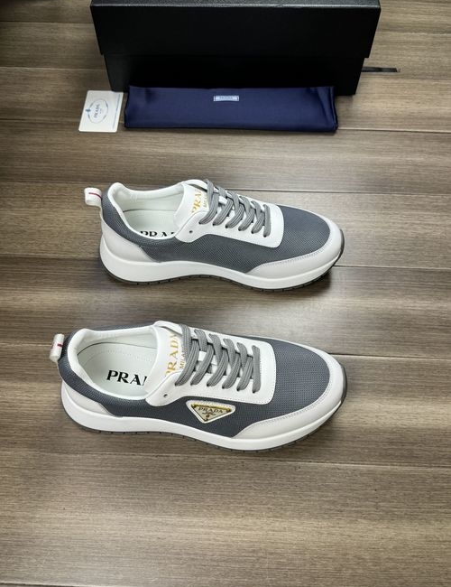 Prada Premium Leather With High-Frequency Logo Sole