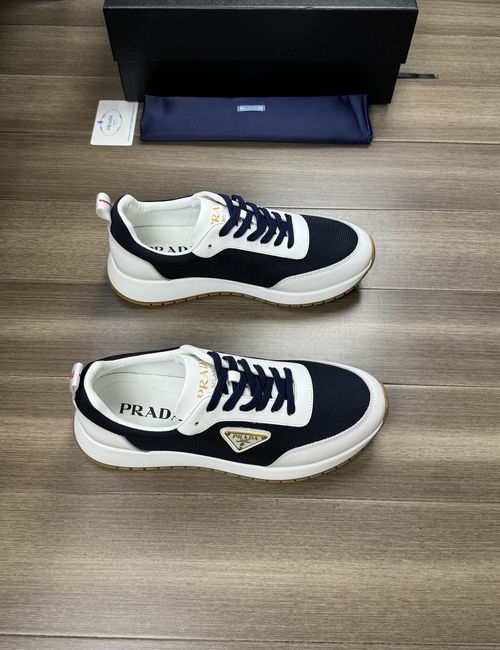 Prada Premium Leather With High-Frequency Logo Sole