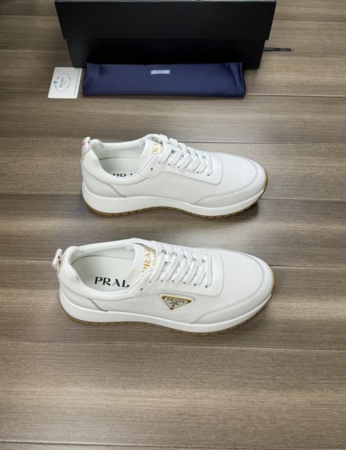 Prada Premium Leather With High-Frequency Logo Sole