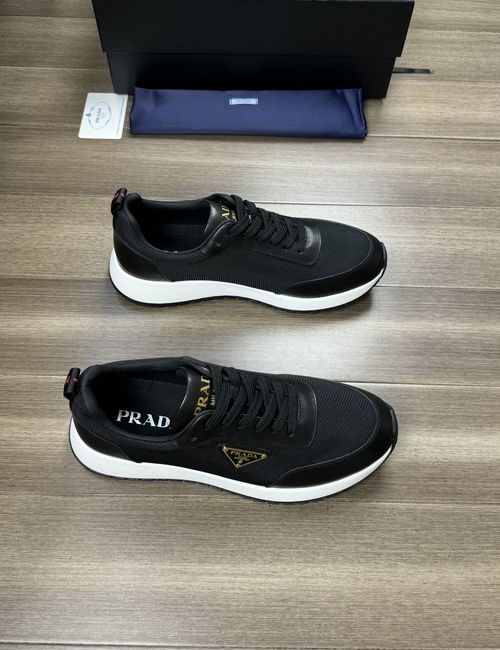 Prada Premium Leather With High-Frequency Logo Sole