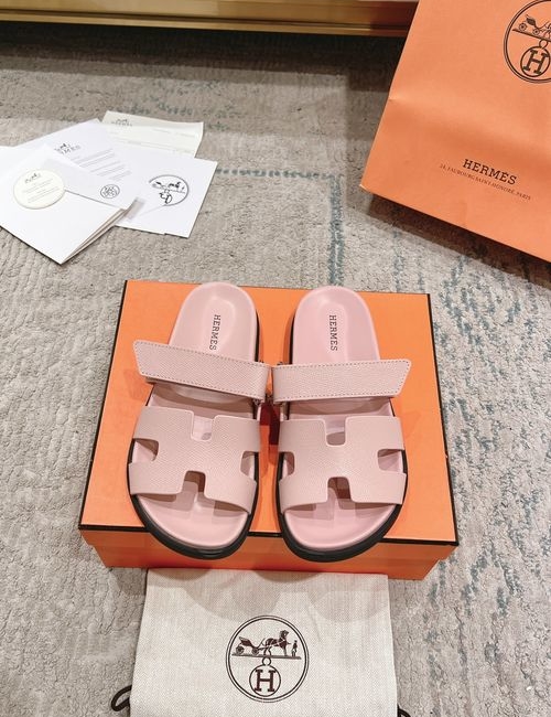 Hermes Chypre Slippers With Comfortable Soft Insole