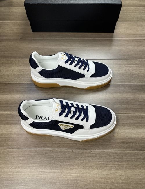 Prada Premium Leather With High-Gloss Canvas Sole
