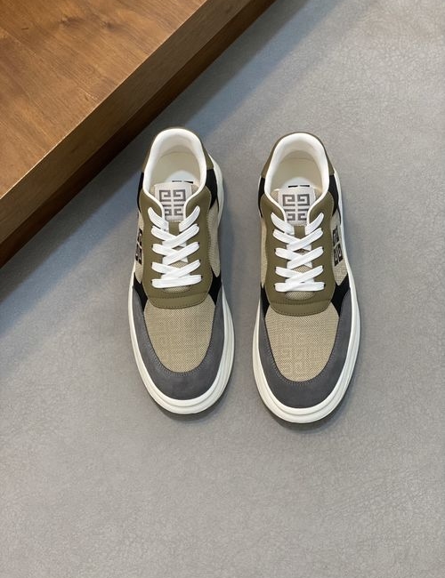 Givenchy GIV 1 Matte Leather Mesh Casual Sneakers