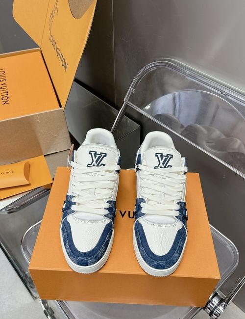 Louis Vuitton LV Trainer Casual Skate Shoes With Box