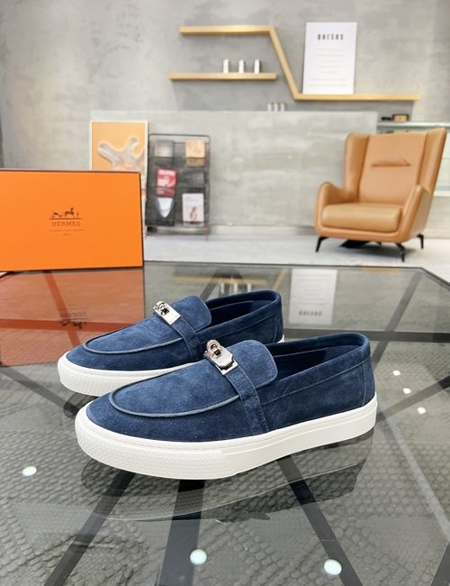 Hermes Slip-on Casual Shoes Genuine Cowhide Upper